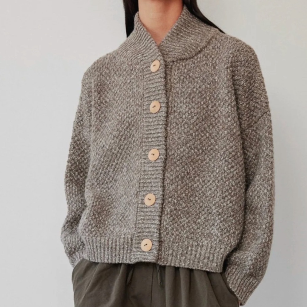 Wol Hide Box Bomber in Grey Melange S/M